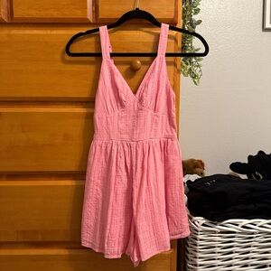 Pink Sleeveless Romper